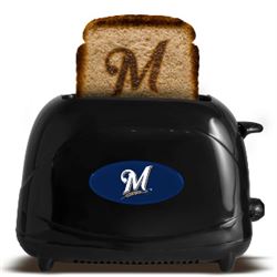 Milwaukee Brewers Logo  MLB Protoast Elite Black Toaster