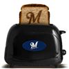 Image 1 : Milwaukee Brewers Logo  MLB Protoast Elite Black Toaster