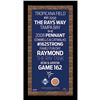 Image 1 : Tampa Bay Rays Subway Sign  9.5X19 Frame W/ Auth Dirt From Tropicana Field