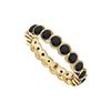 Image 1 : Black Diamond Eternity Band : 14K Yellow Gold - 1.00 CT Diamonds