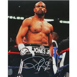 Roy Jones Jr Signed Boxing In Ring 16X20 Photo