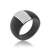 Image 1 : Black Ceramic Cocktail Ring