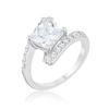 Image 1 : Caroline 2.3ct CZ Rhodium Statement Ring