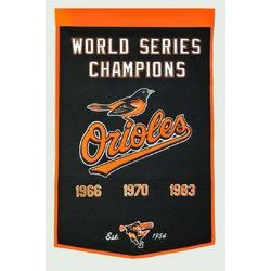 Baltimore Orioles 24 X36  Wool Dynasty Banner