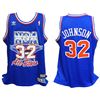 Image 1 : Magic Johnson 1992 All Star Game Official Adidas Blue Throwback Swingman Premier Jersey  (Size XL)