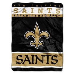 New Orleans Saints 60 X80  Royal Plush Raschel Throw Blanket - 12Th Man Design