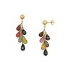 Image 1 : Multicolor Gemstone Drop Earrings : 14K Yellow Gold - 6.00 CT TGW