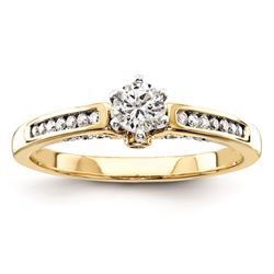 14K Diamond Semi-Mount Engagement Ring