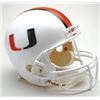 Image 1 : Miami Hurricanes Riddell Deluxe Replica Helmet
