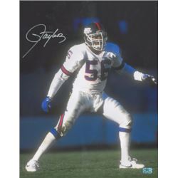 Lawrence Taylor Signed New York Giants 16X20 Photo (Silver Sig)- Taylor Hologram