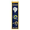 Image 1 : St. Louis Rams Wool Heritage Banner - 8"X32"