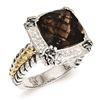 Image 1 : Sterling Silver W/14K Smoky Quartz Ring