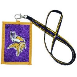 Minnesota Vikings Beaded Lanyard Wallet