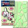 Image 1 : Cincinnati Reds Lil' Buddy Glow In The Dark Decal Kit