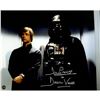 Image 1 : Dave Prowse Signed Luke Skywalker Standing With Darth Vader 8X10 Photo