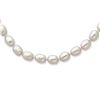 Image 1 : 14K White Gold 6-7Mm Grey Rice FW Cultured Pearl Necklace