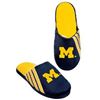 Image 1 : Michigan Wolverines Slippers - Stripe Big Logo