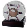 Image 1 : Los Angeles Angels Of Anaheim Unsigned Coasters With Game Used Dirt (Set Of 4)- MLB Hologram