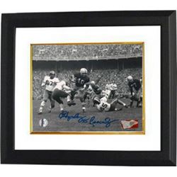 Hopalong Cassady Signed Ohio State Buckeyes Vintage B&W Run 8X10 B&W Photo 55 Custom Framed (Heisman