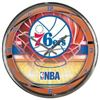 Image 1 : Philadelphia 76Ers Chrome Round Wall Clock