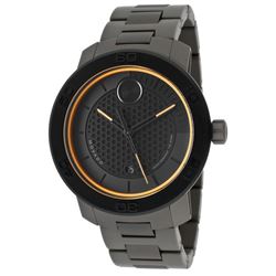 Movado  Bold  Matte Black Dial Titanium  Men Watch