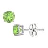 Image 1 : Peridot Stud Earrings in Sterling Silver 2.00 CT TGW