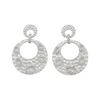 Image 1 : Sterling Silver Rhodium Plated with Cubic Zirconia Earrings