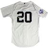 Image 1 : Jorge Posada Signed New York Yankees Authentic Pinstripe Jersey W/ 1999 Patch ( MLB Auth)