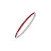 Image 1 : Ruby Eternity Bangle : 14K White Gold - 2.00 CT TGW