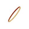 Image 1 : Ruby Eternity Bangle : 14K Yellow Gold - 3.00 CT TGW
