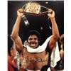 Image 1 : Leon Spinks Signed Boxing 8X10 Photo (Lifting Belt)