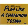 Image 1 : Mark Bavaro Signed Notre Dame Play Like A Champion 8X10 Photo