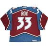 Image 1 : Patrick Roy Colorado Avalanche Signed Retro CCM 2001 Stanley Cup Jersey (AJ Sports Auth)