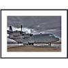 Image 1 : High dynamic range image of a U.S. Air Force C-130 Hercules. framed black metal white matte