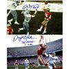 Image 1 : Joe Montana & Dwight Clark Dual Signed "Catch" 16X20 Vertical Photo W/ "The Catch 1.10.82 " Insc By 