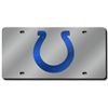 Image 1 : Indianapolis Colts Laser Cut Silver License Plate