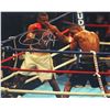 Image 1 : Roy Jones Jr Signed Boxing Punching Bernard Hopkins 16X20 Photo