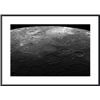 Image 1 : Large craters on the planet Mercury. framed black metal white matte