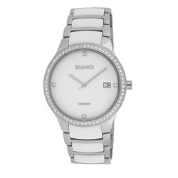 Roberto Bianci Women's Bella Ceramic Watch With Stones (Zirconias)-B294WHT