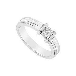 Diamond Ring : 14K White Gold - 0.25 CT Diamonds