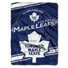 Image 1 : Toronto Maple Leafs 60"X80" Royal Plush Raschel Throw Blanket - Stamp Design