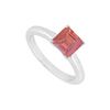 Image 1 : Ruby Ring : 14K White Gold - 0.75 CT TGW
