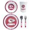 Image 1 : Kansas City Chiefs 5 Piece Children's Dinner Set