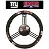 Image 1 : New York Giants Steering Wheel Cover - Leather