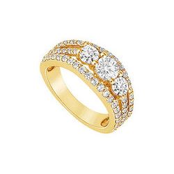 Diamond Engagement Ring : 14K Yellow Gold - 1.00 CT Diamonds