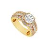 Diamond Engagement Ring : 14K Yellow Gold - 1.50 CT Diamonds