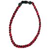 Image 1 : Titanium Ionic Braided Necklace - Red/Black