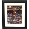 Image 1 : Spud Webb Signed Atlanta Hawks 8X10 Photo Custom Framed (1986 Slam Dunk Champ/Side) (Leaf)