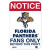Image 1 : Florida Panthers Fans Only 8X12 Aluminum Sign