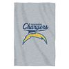 Image 1 : San Diego Chargers 54"X84"Sweatshirt Blanket - Script Design